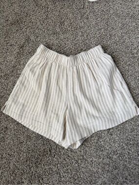 Abercrombie & Fitch Striped Linen Short